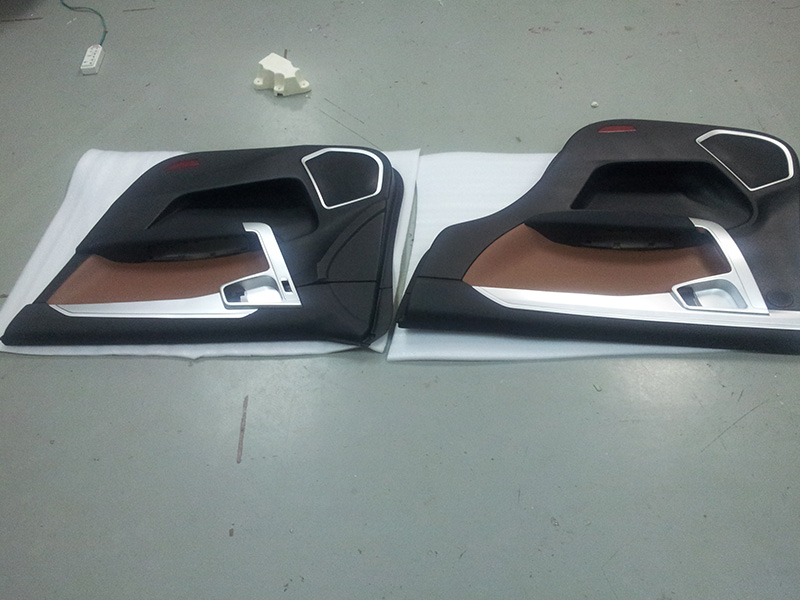 Car interior door panel sample